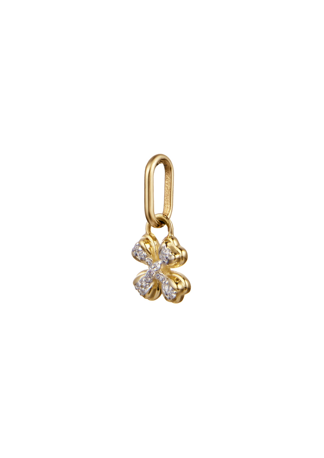 [G] DIA CLOVER PENDANT