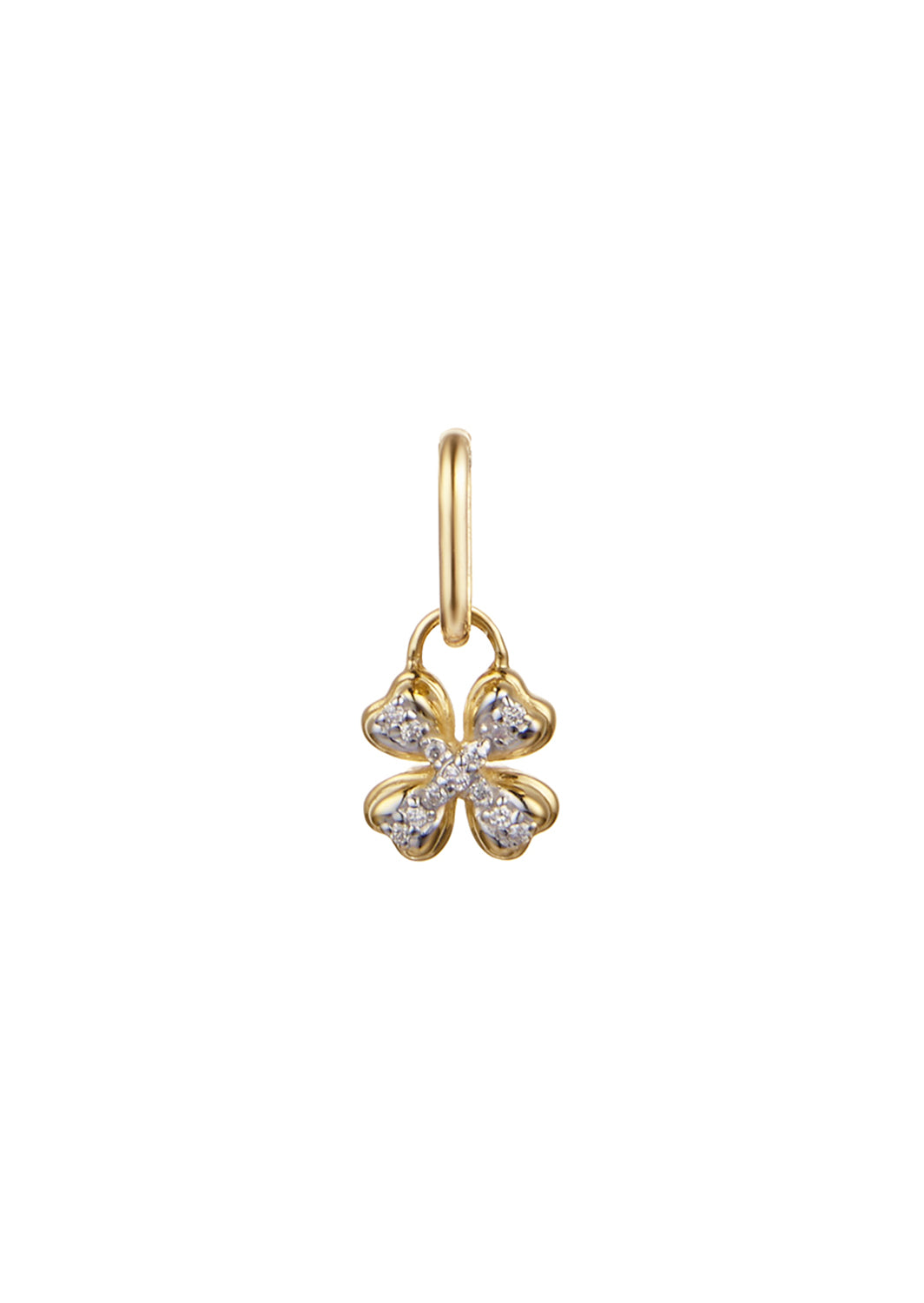 [G] DIA CLOVER PENDANT