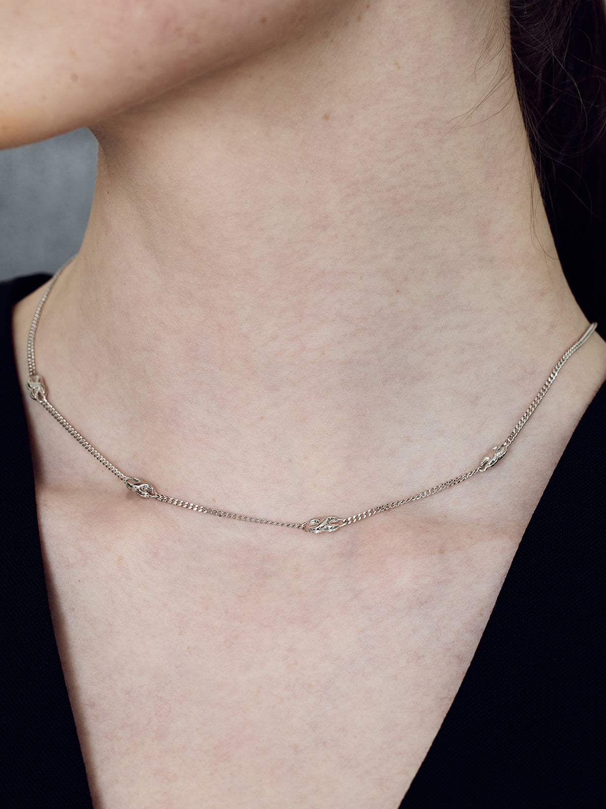 SSIL X DOT CHAIN シルバー X DOT CHAIN